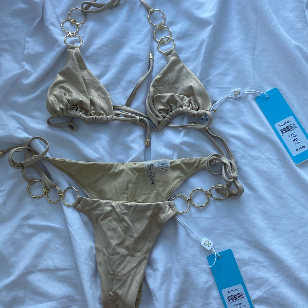 Beach bunny gold chain bikini